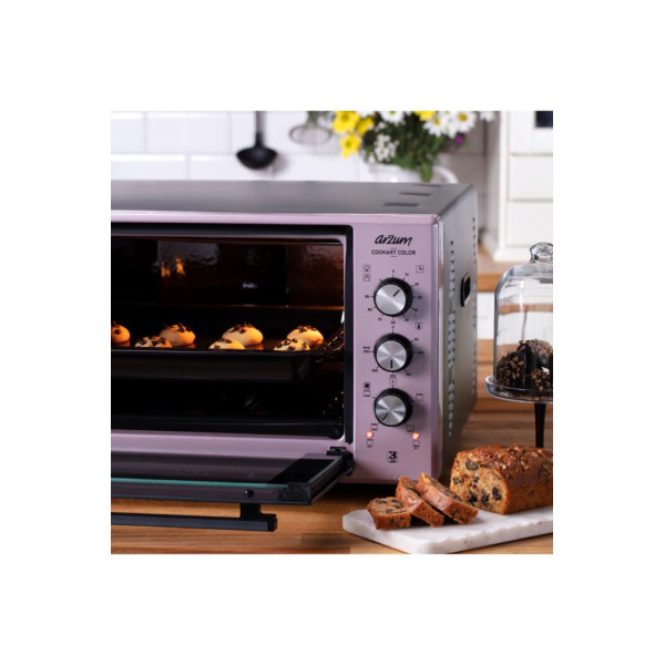 Arzum AR2034 Cookart Color 50 lt Dreamline Çift Camlı Mini Fırın Teşhir