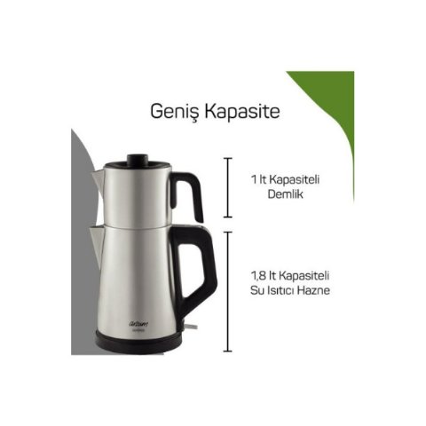 Arzum AR3129 Deminde Inox Çay Makinesi Teşhir