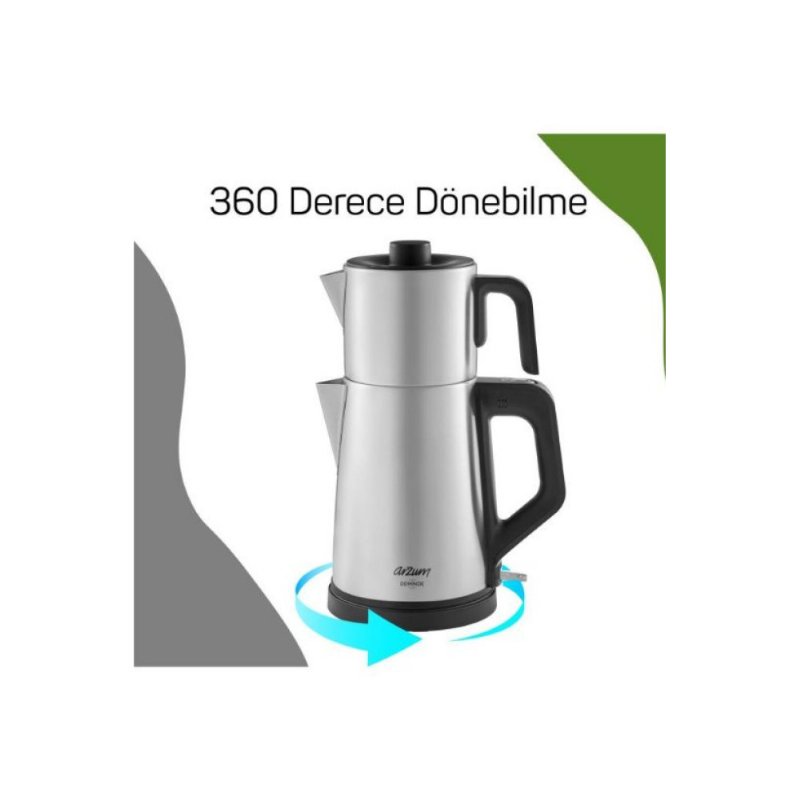 Arzum AR3129 Deminde Inox Çay Makinesi Teşhir