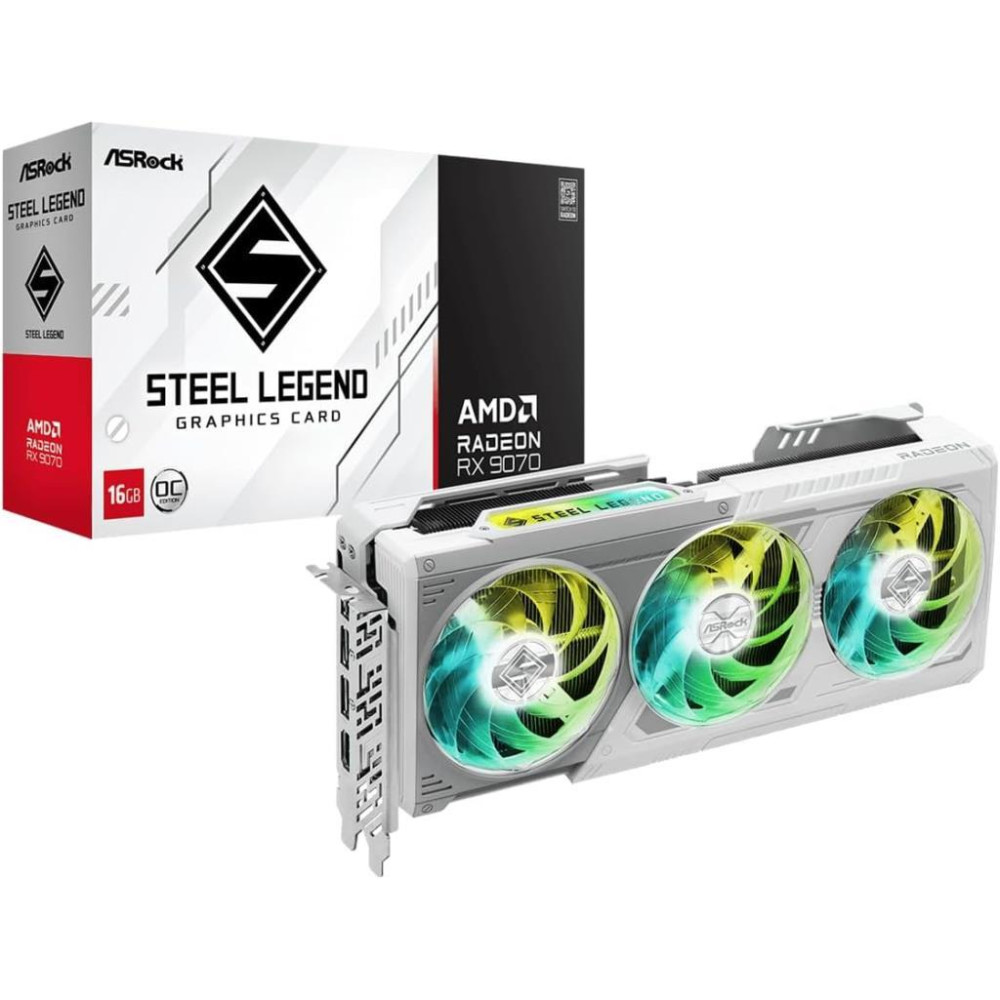 Asrock RX 9070 Steel Legend OC 256 Bit GDDR6 16 GB Ekran Kartı