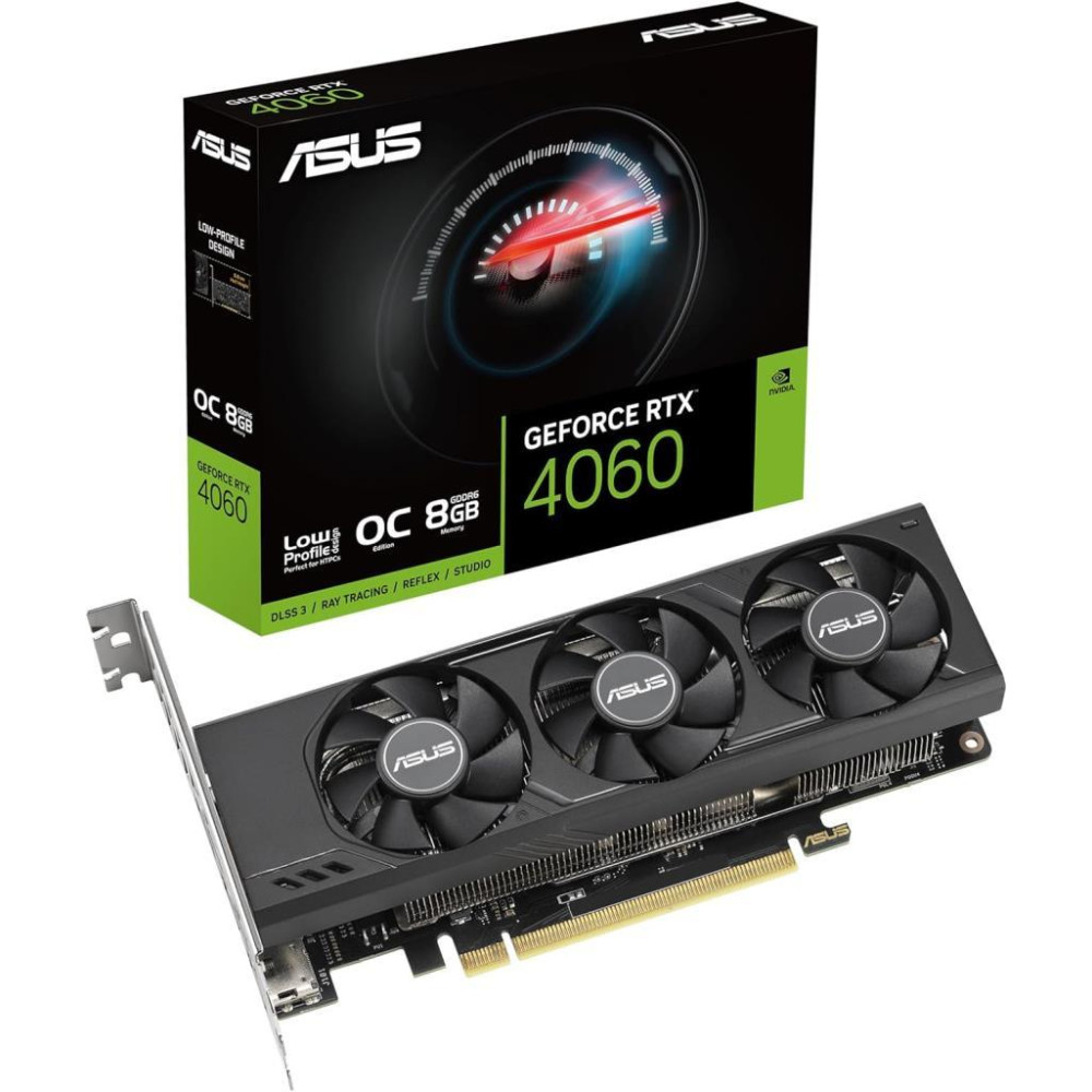 Asus RTX 4060 LP BRK OC Edition RTX4060-O8G-LP-BRK 128 Bit GDDR6 8 GB Ekran Kartı