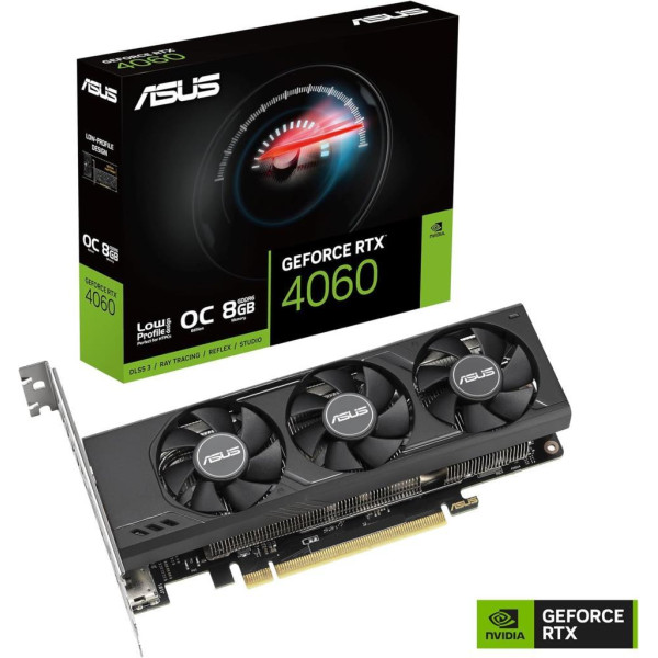 Asus RTX 4060 LP BRK OC Edition RTX4060-O8G-LP-BRK 128 Bit GDDR6 8 GB Ekran Kartı