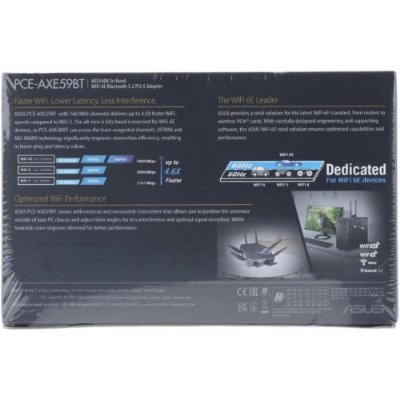ASUS PCE-AXE59BT AXE5400 WiFi 6E PCI-E adaptörü (iki haric