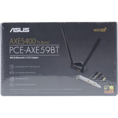 ASUS PCE-AXE59BT AXE5400 WiFi 6E PCI-E adaptörü (iki haric