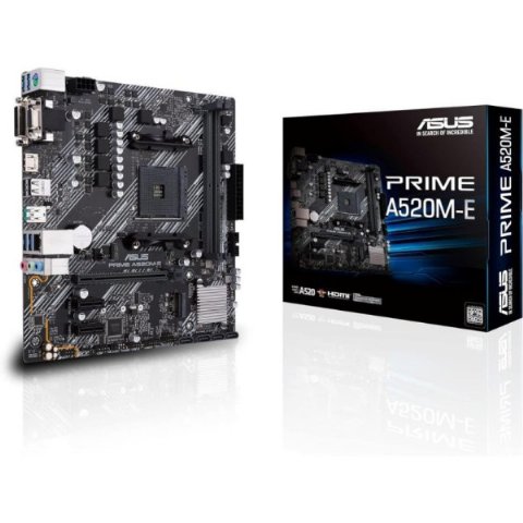 Asus Prime A520M-E AMD AM4 DDR4 Micro ATX Anakart Outle...