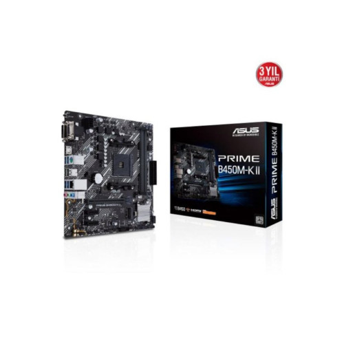 Asus Prime B450M-K II AMD AM4 DDR4 Micro ATX Anakart Outlet