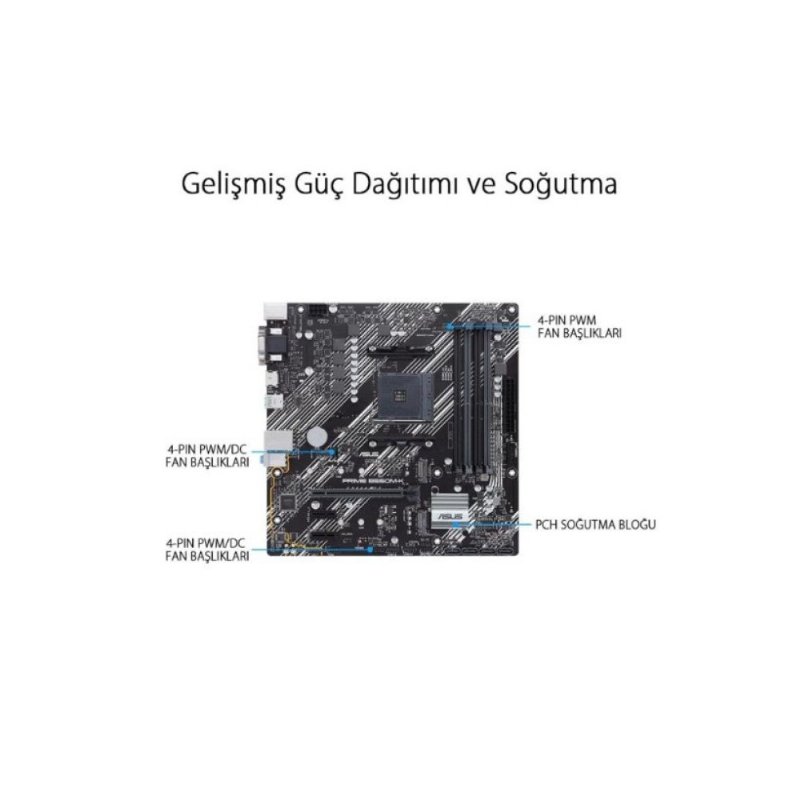 Asus Prime B550M-K AMD AM4 DDR4 Micro ATX Anakart Outlet