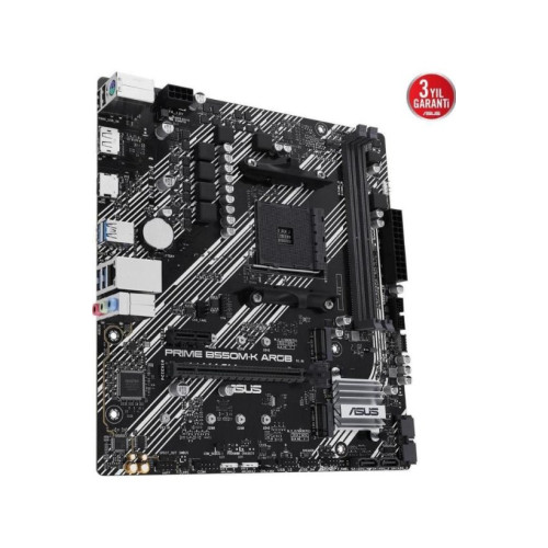 Asus Prime B550M-K ARGB AMD AM4 DDR4 Micro ATX Anakart Outlet