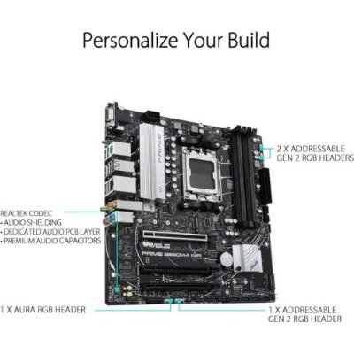 Asus Prime B650M-A Wi-Fi II AMD AM5 DDR5 Micro ATX Anakart - outlet
