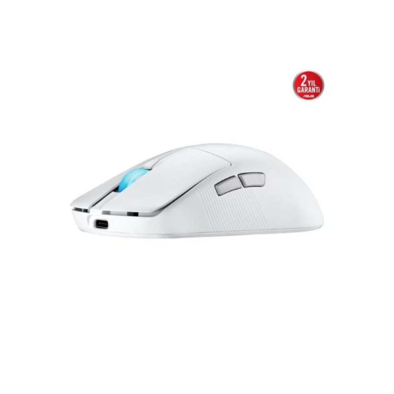 Asus ROG Harpe Ace Mini Beyaz Şarjlı Optik Kablolu/Kablosuz Oyuncu Mouse 