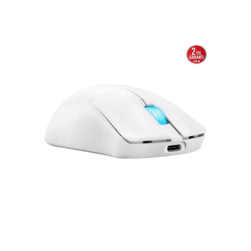 Asus ROG Harpe Ace Mini Beyaz Şarjlı Optik Kablolu/Kablosuz Oyuncu Mouse 