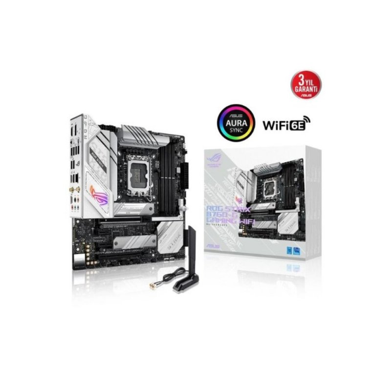 Asus Rog Strix B760-G Gaming Wi-Fi D4 Intel LGA1700 DDR4 Micro ATX Anakart Teşhir