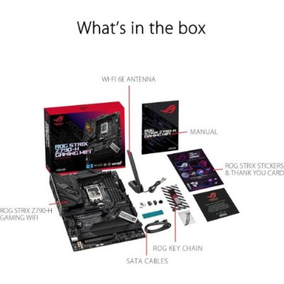 Asus Rog Strix Z790-H Gaming Wi-Fi Intel LGA1700 DDR5 ATX Anakart - Outlet