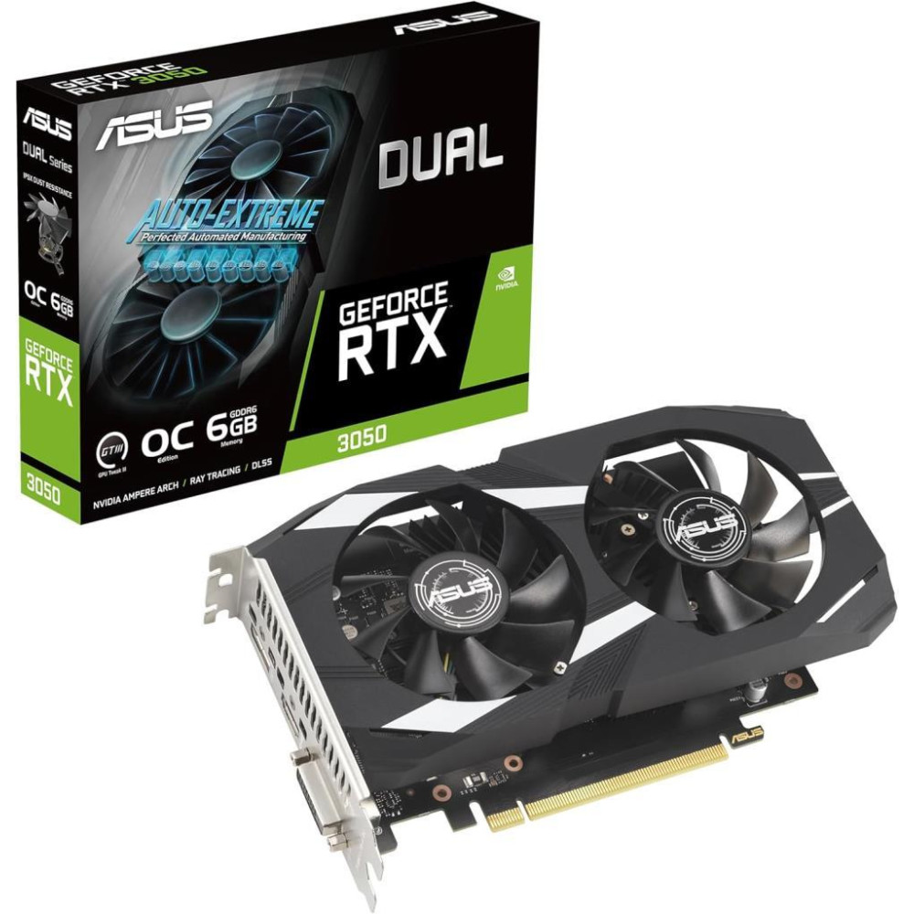 Asus RTX 3050 Dual OC Edition DUAL-RTX3050-O8G 128 Bit GDDR6 8 GB Ekran Kartı Teşhir