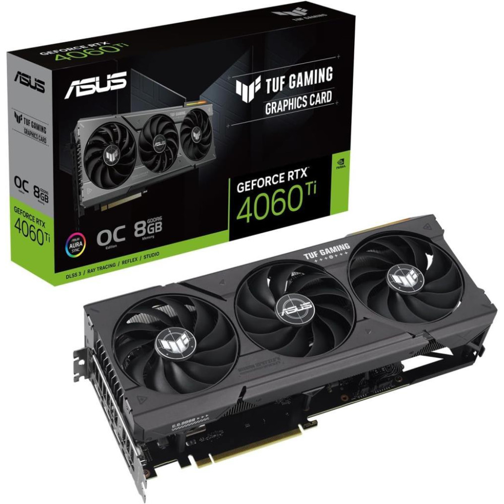 Asus RTX 4060 TI TUF Gaming OC Edition TUF-RTX4060TI-O8G-GAMING 128 Bit GDDR6 8 GB Ekran Kartı