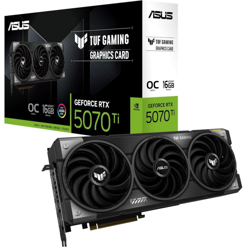 Asus RTX 5070 TI TUF Gaming OC Edition TUF-RTX5070TI-O16G-GAMING 256 Bit GDDR7 16 GB Ekran Kartı Teşhir