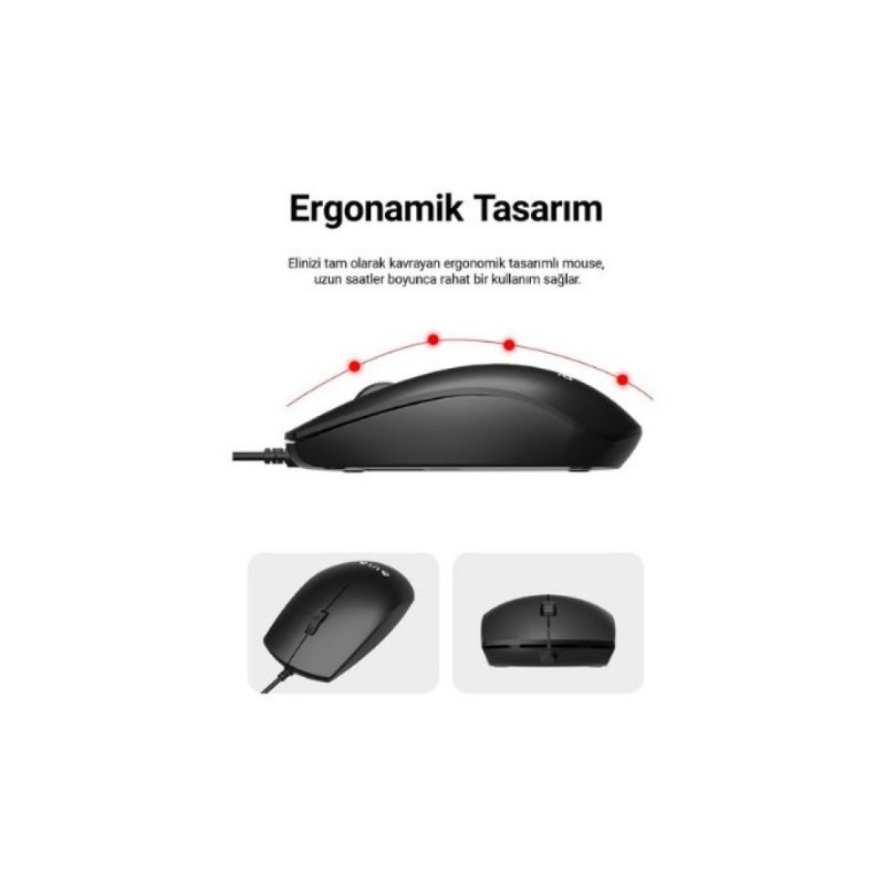 Aula AC101 Kablolu Klavye Mouse Seti - OUTLET