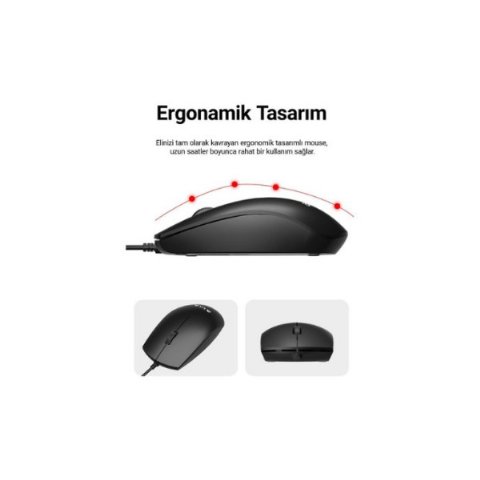 Aula AC101 Kablolu Klavye Mouse Seti - OUTLET