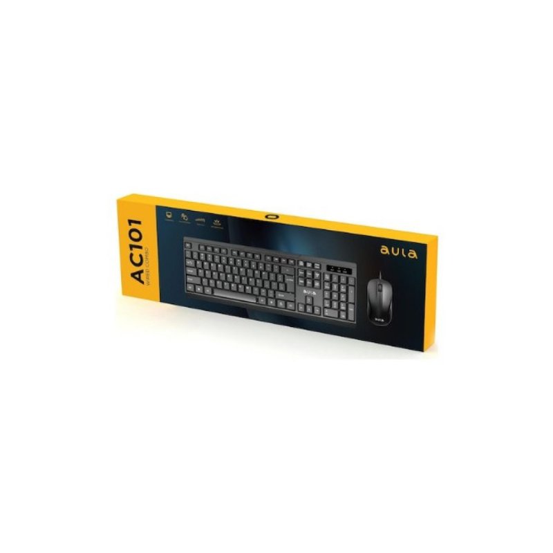 Aula AC101 Kablolu Klavye Mouse Seti - OUTLET