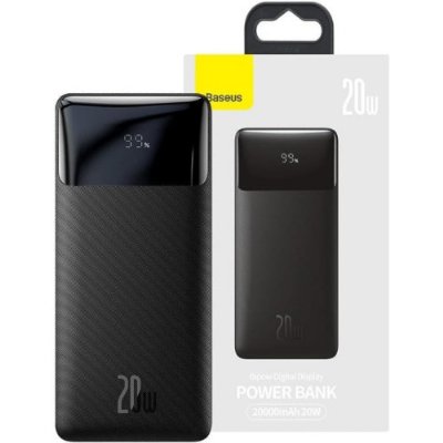 Baseus Bipow Overseas Edition Siyah 20000 mAh Hızlı Şarj Powerbank Teşhir