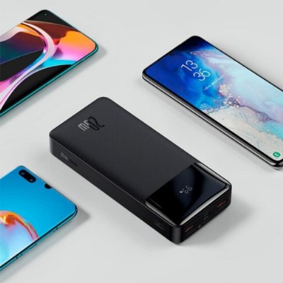 Baseus Bipow Overseas Edition Siyah 20000 mAh Hızlı Şarj Powerbank Teşhir