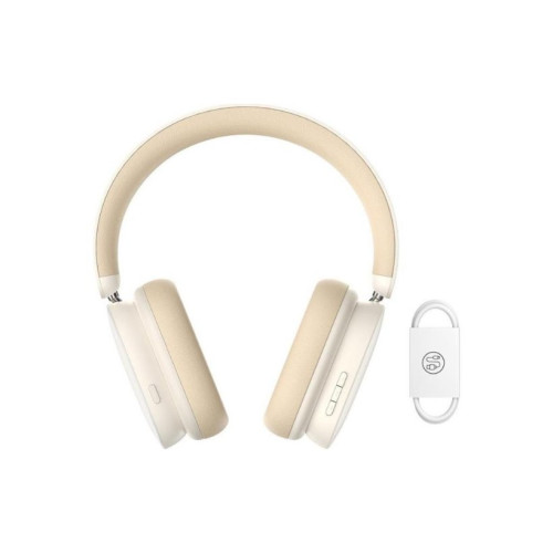 Baseus Bowie H1 ANC Beyaz Kulak Üstü Bluetooth Kulaklık