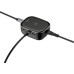Baseus, Çok Fonksiyonlu Bilgisayar/Telefon Hub Adaptörü, Siyah, Giriş: USB Type C,Seyahat Boy Teşhir