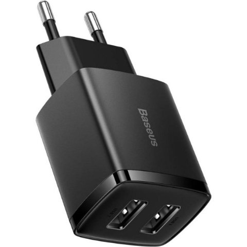 Baseus Compact QC 10.5W USB Siyah Şarj Adaptörü