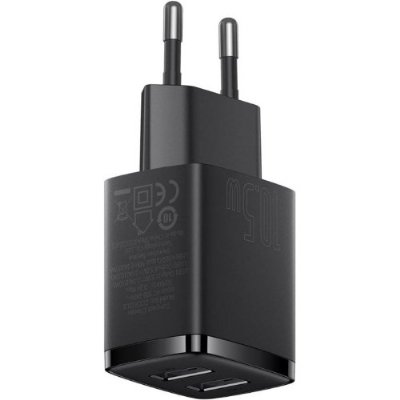 Baseus Compact QC 10.5W USB Siyah Şarj Adaptörü