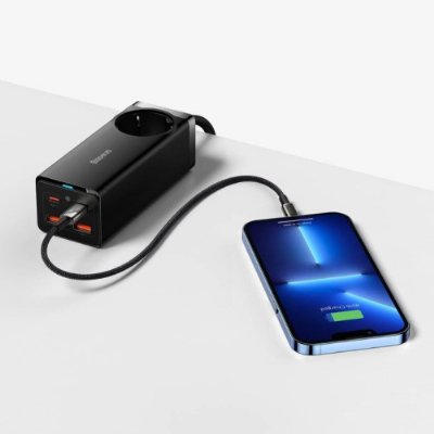 Baseus Gan3 30 W Type-C Siyah Hızlı Şarj Adaptörü Teşhir