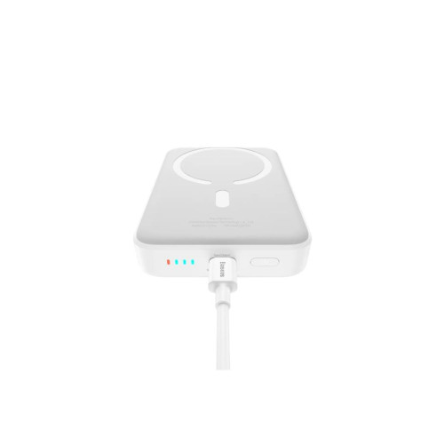 Baseus MgSafe Mini Overseas Edition Beyaz 10000 mAh Hızlı Şarj Kablosuz Powerbank-OUTLET