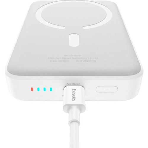 Baseus MgSafe Mini Overseas Edition Beyaz 10000 mAh Hızlı Şarj Kablosuz Powerbank - Teşhir