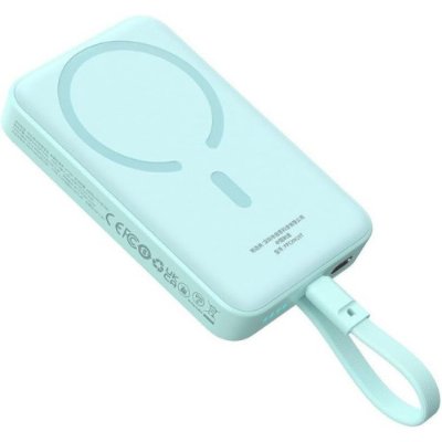 Baseus MgSafe Mini 30 W Mavi 10000 mAh Hızlı Şarj Kablosuz Powerbank Outlet
