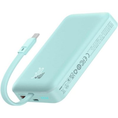 Baseus MgSafe Mini 30 W Mavi 10000 mAh Hızlı Şarj Kablosuz Powerbank Outlet