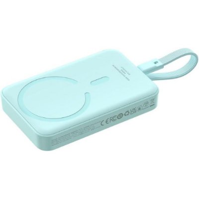 Baseus MgSafe Mini 30 W Mavi 10000 mAh Hızlı Şarj Kablosuz Powerbank Outlet