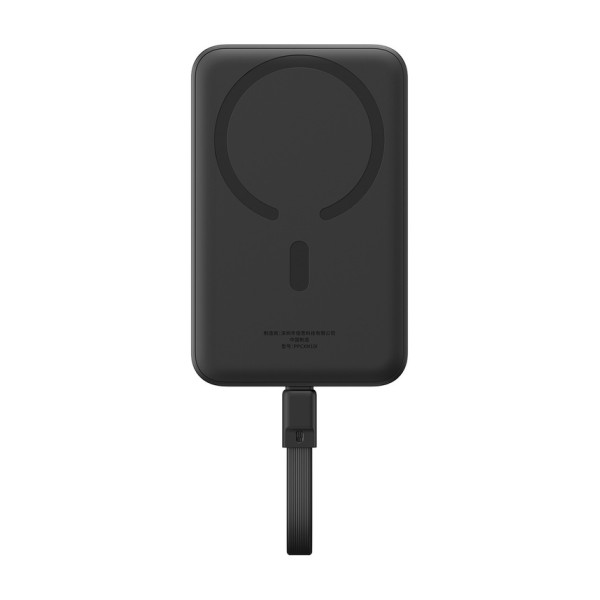 Baseus Magsafe Mini Type-C Kablolu Wireless Powerbank 10.000 mAh 30W-Siyah