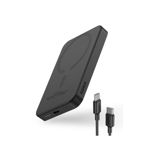 Baseus MgSafe Mini Siyah 5000 mAh Kablosuz Powerbank Teşhir