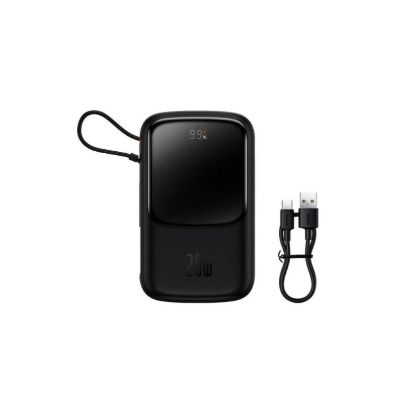 Baseus Qpow Pro 20 W Siyah 10000 mAh Hızlı Şarj Powerbank Teşhir