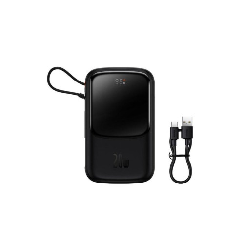 Baseus Qpow Pro 20 W Siyah 10000 mAh Hızlı Şarj Powerbank Teşhir