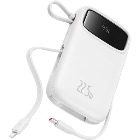 Baseus Qpow 2 Dual 22.5 W Beyaz 10000 mAh Hızlı Şarj Powerbank Teşhir