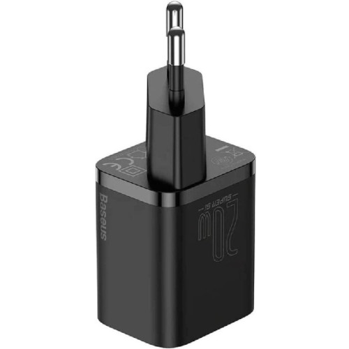 Baseus Super Si, 20W USB-C Hızlı Şarj Cihazı, Siyah