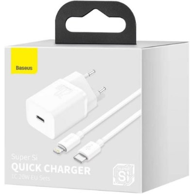 Baseus Super Si PD 25 W Beyaz Type-C Kablolu Hızlı Şarj Aleti Teşhir
