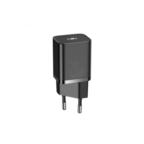 Baseus Super Si 20 W Siyah Lightning Kablolu Hızlı Şarj Aleti Teşhir