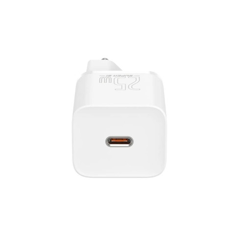 Baseus Super Si PD 25 W Beyaz Type-C Kablolu Hızlı Şarj Aleti Teşhir