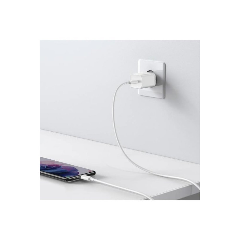 Baseus Super Si PD 25 W Beyaz Type-C Kablolu Hızlı Şarj Aleti Teşhir