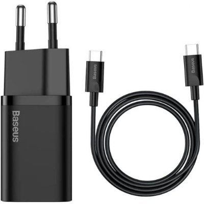 Baseus Super Si PD 25 W Siyah Type-C Kablolu Hızlı Şarj Aleti Teşhir