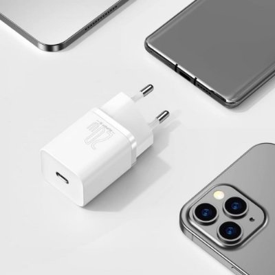 Baseus Super Si QC 20W Type-C Şarj Cihazı Beyaz