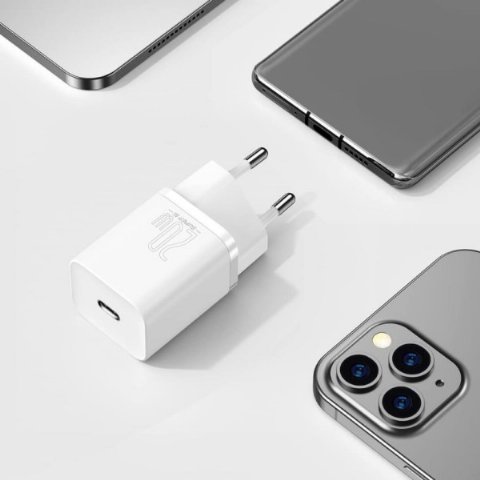 Baseus Super Si QC 20W Type-C Şarj Cihazı Beyaz