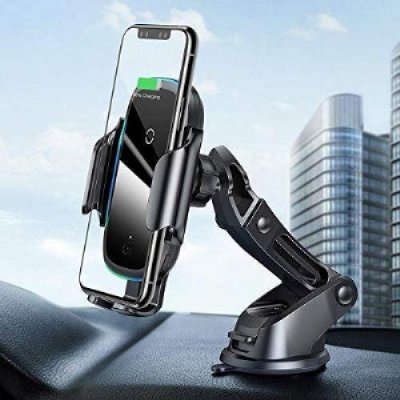 Baseus 2'si 1 Arada, Araç/Otomobil İçi Cep Telefonu Tutucu, Siyah - Mavi, Hem Araç Kalorifer Peteği/Havalandırma Mazgalları/Klima Boşluğuna Hem de Torpido Üstüne Uygun
