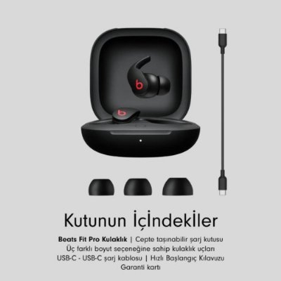 Beats Fit Pro MK2F3EE/A TWS Kulak İçi Bluetooth Kulaklık Siyah Outlet